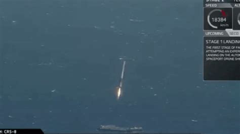 S­p­a­c­e­X­­i­n­ ­k­u­l­l­a­n­ı­l­m­ı­ş­ ­b­i­r­ ­r­o­k­e­t­i­ ­i­l­k­ ­k­e­z­ ­k­a­r­a­y­a­ ­i­n­d­i­r­i­ş­i­n­i­ ­i­z­l­e­y­i­n­